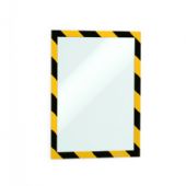 Durable Duraframe Security magnetramme i A4 vandret i farverne gul og sort