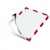 Durable Duraframe Security Magnetic magnetramme A4 rød/hvid