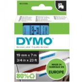Dymo D1 45806 tape 19mm sort/blå