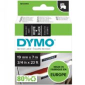 Dymo D1 45811 tape 19mm hvid/sort
