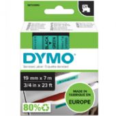 Dymo D1 45809 tape 19mm sort/grøn
