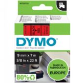 Dymo D1 40917 tape 9mm sort/rød