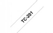 Brother TC labeltape 12mm sort/hvid
