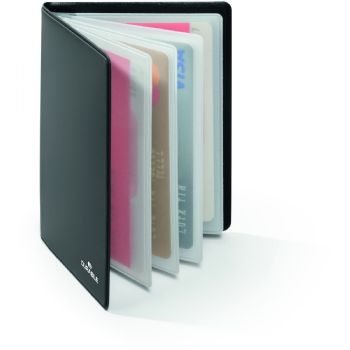 Durable RFID kreditkortmappe til 8 kort i farven sort