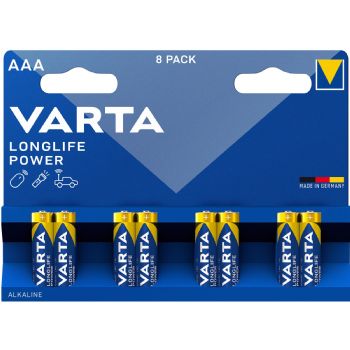 VARTA LONGLIFE Power AAA-batterier LR03 8 stk