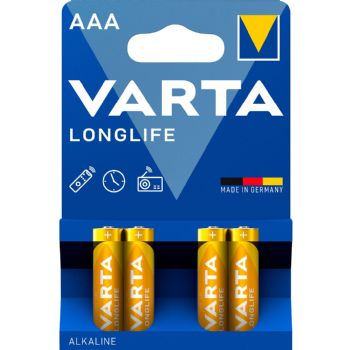 VARTA LONGLIFE AAA-batterier LR03 4 stk