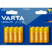 VARTA LONGLIFE AA-batterier LR6 16 stk