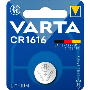 VARTA knapcellebatteri CR1616 1 stk