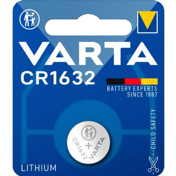 VARTA knapcellebatteri CR1632 1 stk