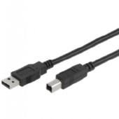 WhiteLabel Vivanco USB-A-B kabel 1,8m sort
