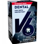 V6 Dental Liquorice tyggegummi 70g