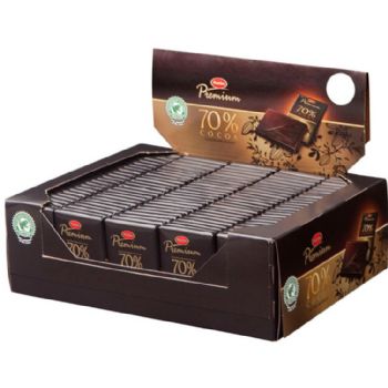 Chokolade Marabou Premium Mørk 10g - 120 stykker