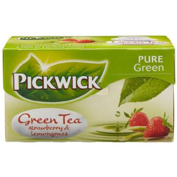 Pickwick grøn m/jordbær og citrongræs 20 breve