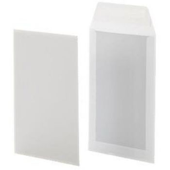 WhiteLabel B5+ kuvert med papbagside hvid 250stk