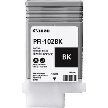Canon PFI-102BK 0895B001AA Sort Blækpatron, 130 ml
