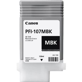 Canon PFI-107MBK 6704B001AA Mat Sort Blækpatron, 130 ml