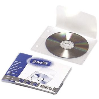 CD lommer til 1 CD til ringbind, pose med 5 stk