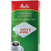 Pyramide kaffefiltre Melitta 202 Hvid Kvadrat til 2L pk. 100 stk