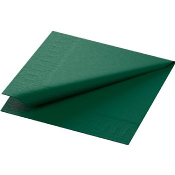 Duni Tissue 24x24cm servietter mørkegrøn 250stk