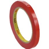 Poselukketape 12mmx66m PVC 37my rød