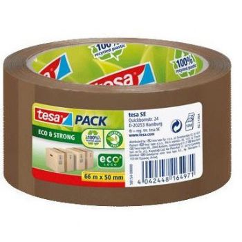 Tesapack emballagetape EcoLogo 50mm x 66m brun