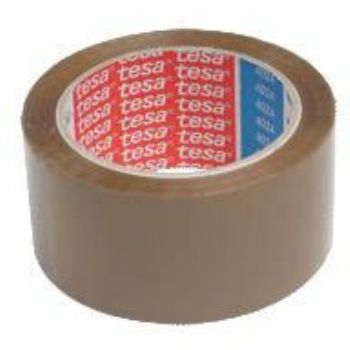 Tesa emballagetape 4024, Brun, 50mm x 66m, 59 my