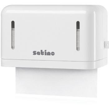 Satino Mini håndklædeark-dispenser hvid