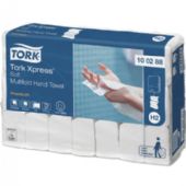 Tork 100288 Xpress Soft håndklædeark 2lags H2 hvid
