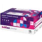 Satino Prestige håndklædeark 2lags 25x23cm hvid 20x150stk