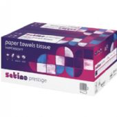 Satino Prestige håndklædeark 2lags 20,6x24cm hvid 15x200ark