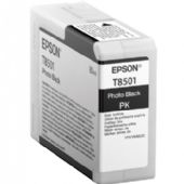 Epson T8501 C13T850100 Sort Blækpatron, 80 ml