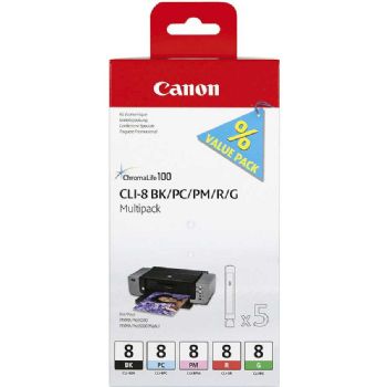 CANON CLI-8 BK/PC/PM/R/G Multi Pack