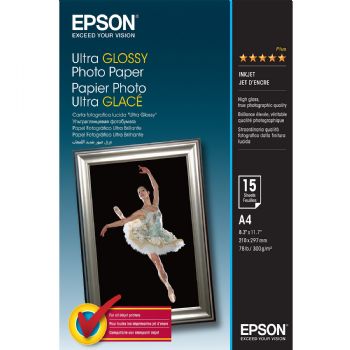 Epson A4 fotopapir hvid 15ark