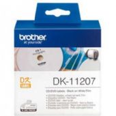 Brother DK11207 CD/DVD-labels Ø58mm hvid