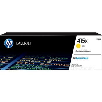 HP 415X lasertoner kassette gul, 6.000 sider -  W2032X