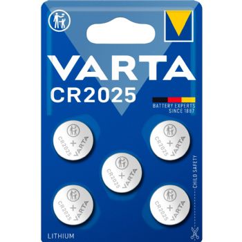 VARTA knapcellebatteri CR2025 5 stk