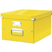 Leitz Click & Store universalboks i medium i farven gul