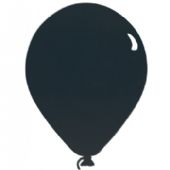 Securit chalkboard silhouette ballon i sort