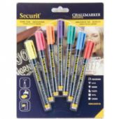 Securit kalkmarker 1-2mm 7 farver