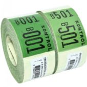 Ferco pakkekontrol 2delt 40x57mm grøn 500 numre