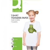 Q-connect A4 t-shirt transferark klar 10ark