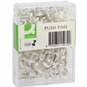 Q-connect Push Pins hvid 100stk