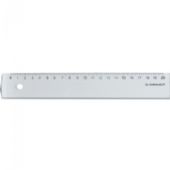 Luksus skole Lineal Q-Connect - 20cm Klar acryl 