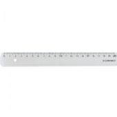 Skolelineal Q-connect 20 cm, klar