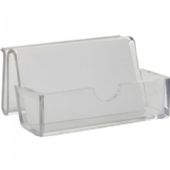 Q-CONNECT Q-connect visitkortholder Klar t/bord  98x54x50mm