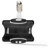 DURABLE Durable kortholder m/stropklem Pk/25 stk åben front sort