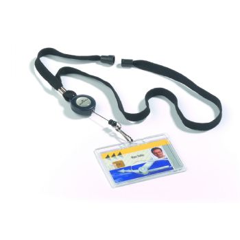 ID-kort hænger med udtræk og sikkerhedslås - 10 stk