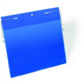 Durable lagerlomme m/wirebeslag A4 tværformat blå