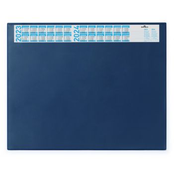Durable skriveunderlag m/årskalender 52x65 cm mørkeblå