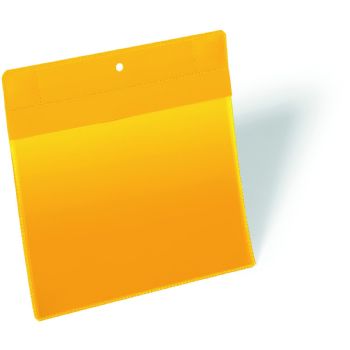 Durable lagerlomme m/stærk magnet A5 tværformat gul
